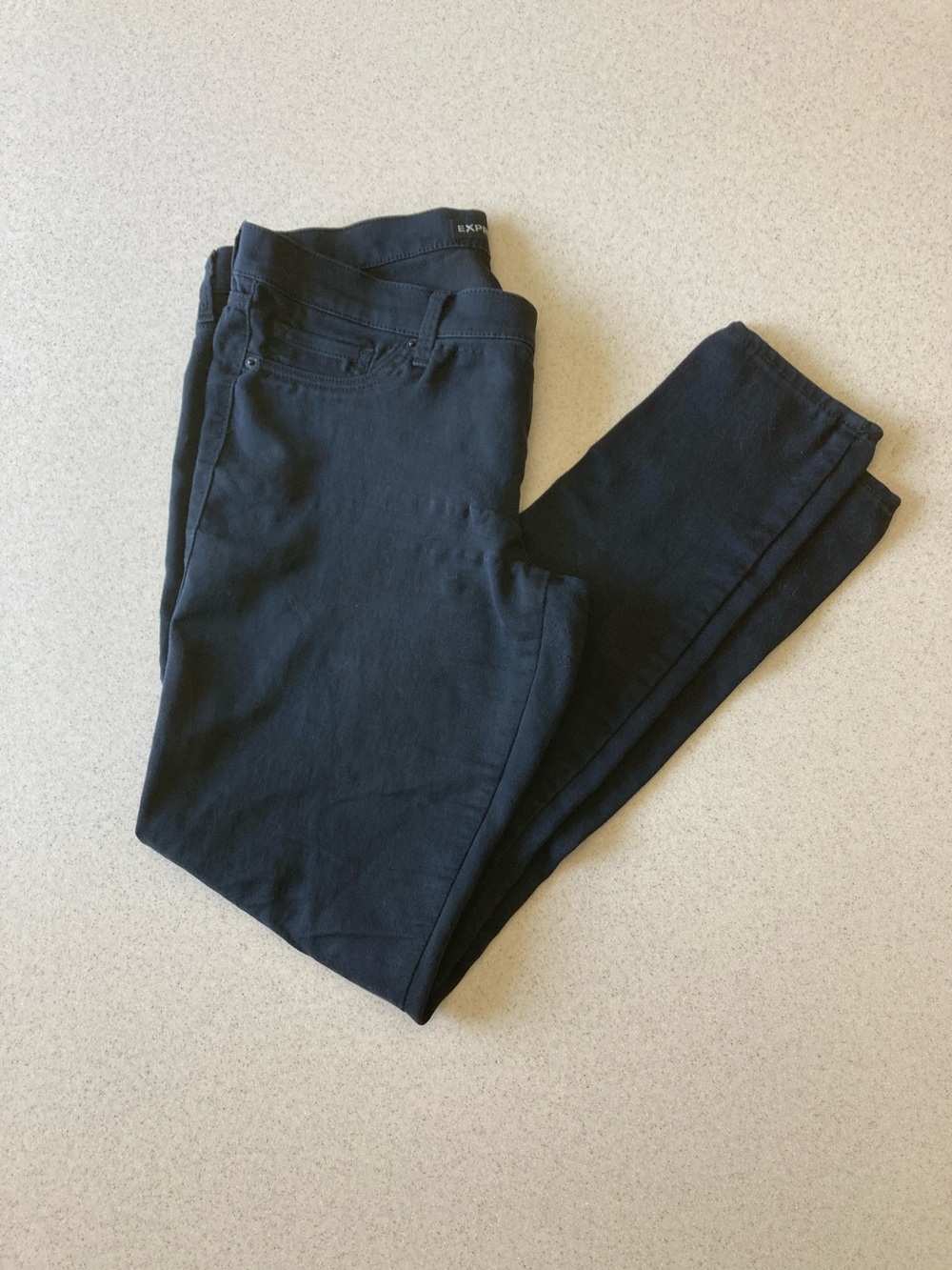 Express Jeans Black Slim Leggings Extreme Stretch Low-Rise Women Size 12 L
